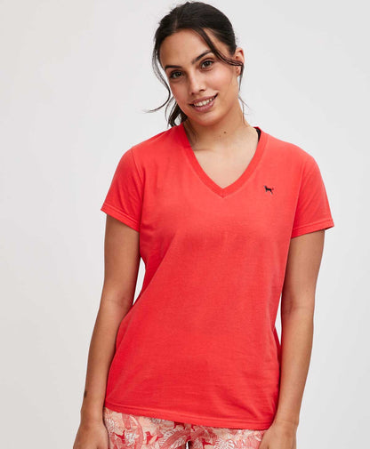 Ladies Classic V-Neck Shortsleeve Tee