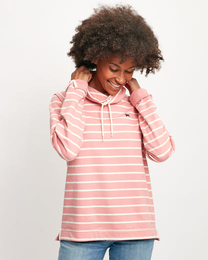 Ladies Classic Stripe Chappy Cowlneck