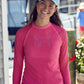 Ladies Black Dog Longsleeve SPF50 Rashguard