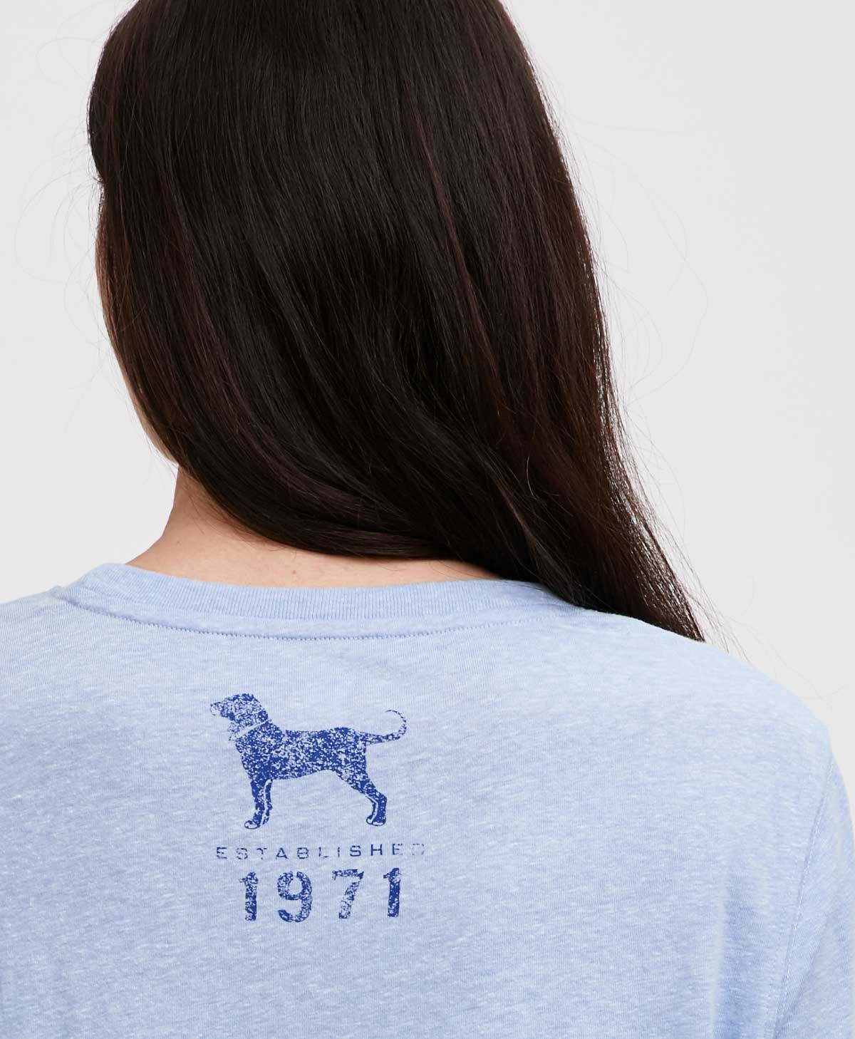 Ladies Dog Stamp Longlseeve Tee