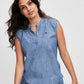 Ladies Sandy Chambray Shortsleeve Shirt