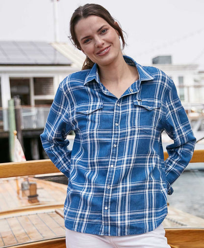 Ladies Swift Plaid Longsleeve Shirt