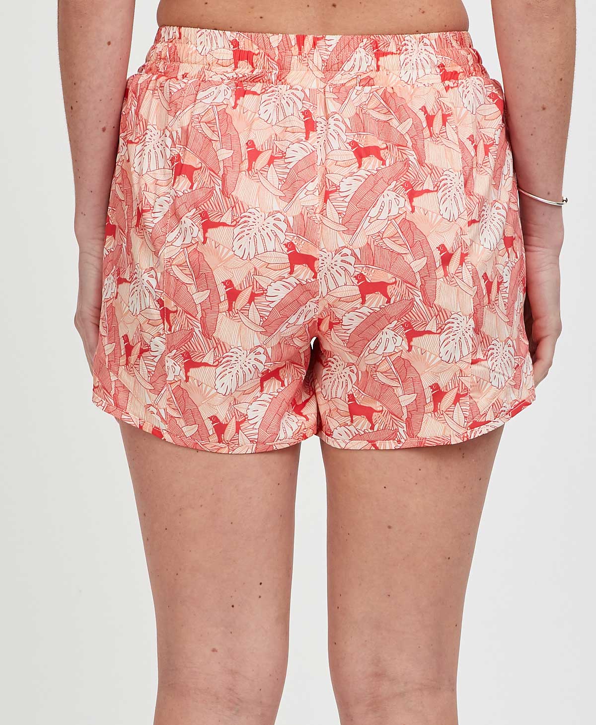 Ladies Tropics Print Tech Shorts