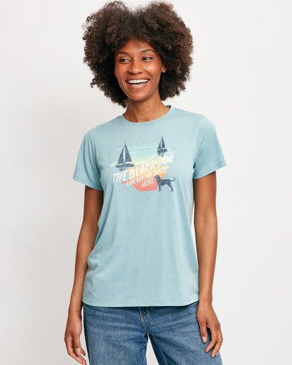 Ladies Sunset Sail Washburn Shortsleeve Tee