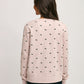 Ladies Tossed Dog Crewneck Sweatshirt