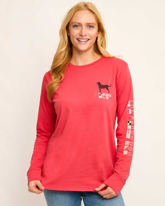 Ladies Nautical Wheel Classic Longsleeve Tee