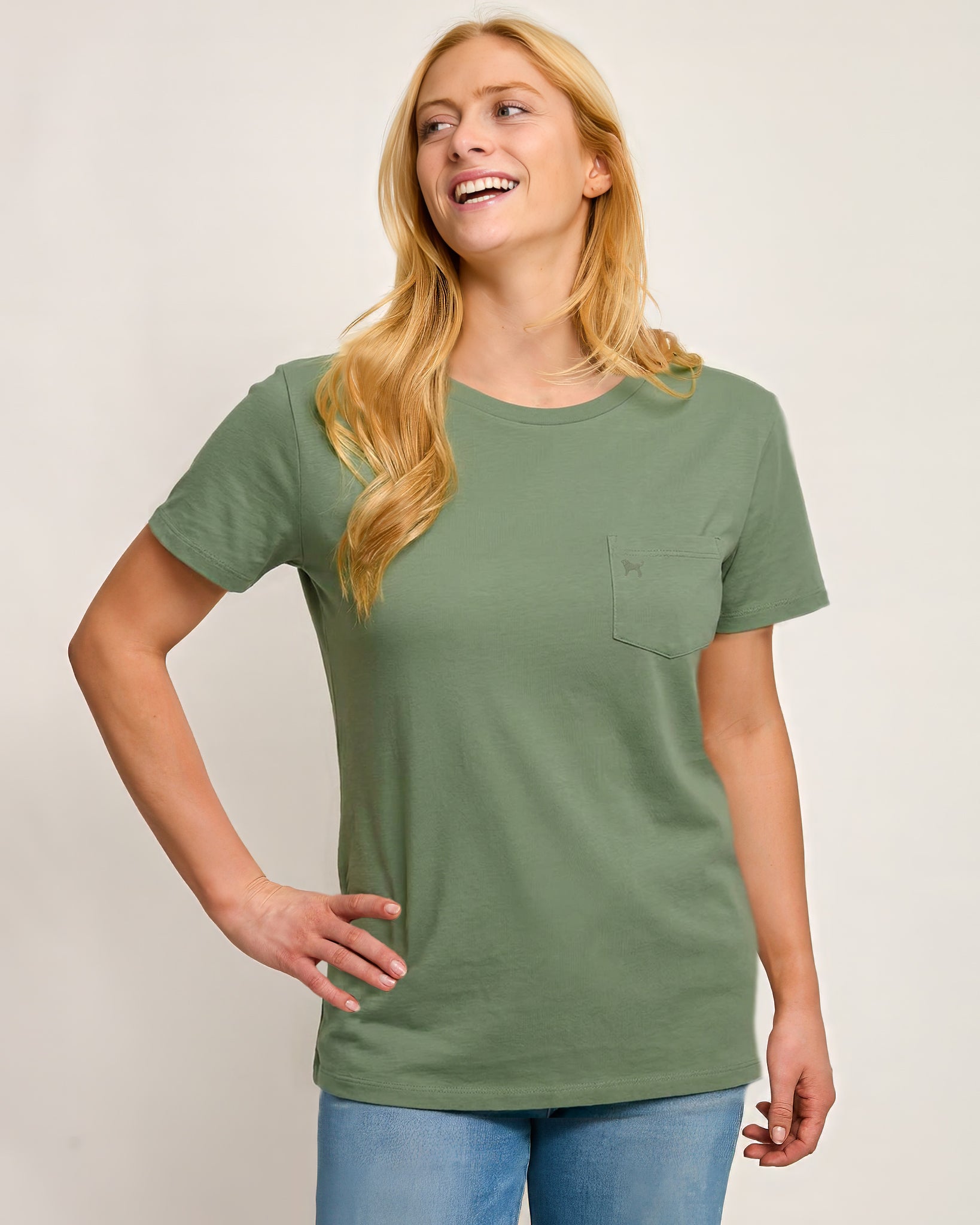 Ladies Tisbury Shortsleeve Pocket Tee
