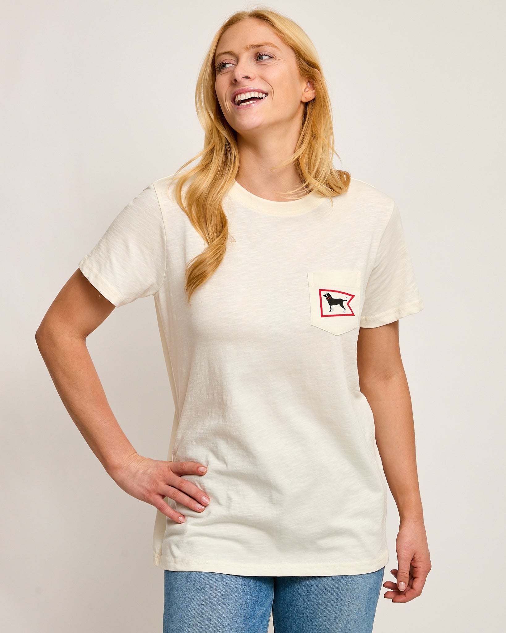 Burgee Shortsleeve Slub Pocket Tee