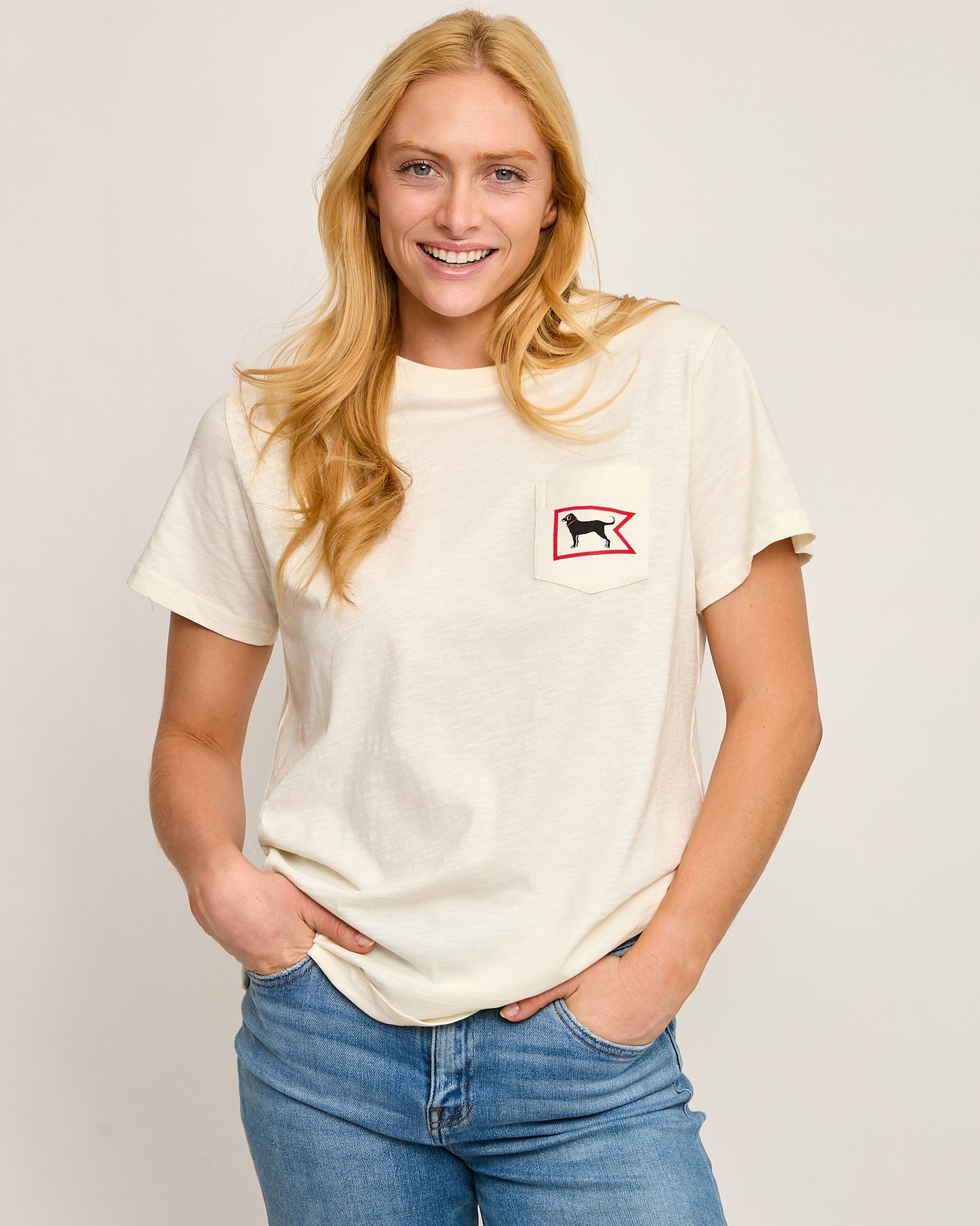 Burgee Shortsleeve Slub Pocket Tee