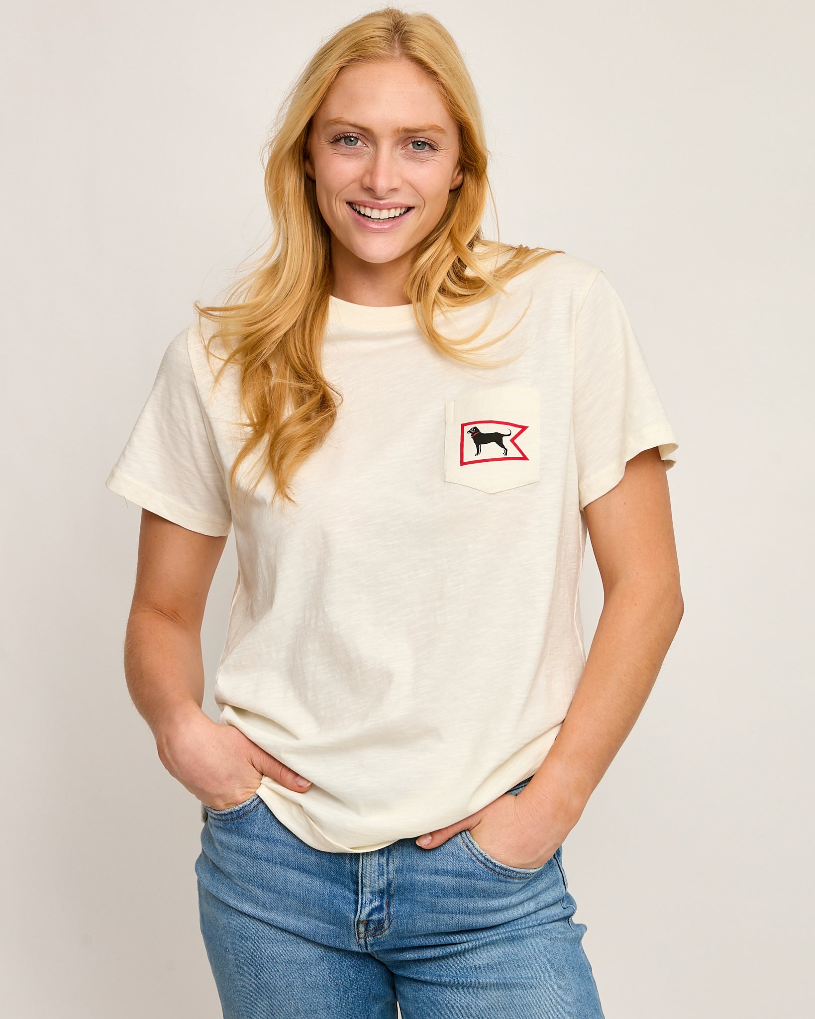 Burgee Shortsleeve Slub Pocket Tee