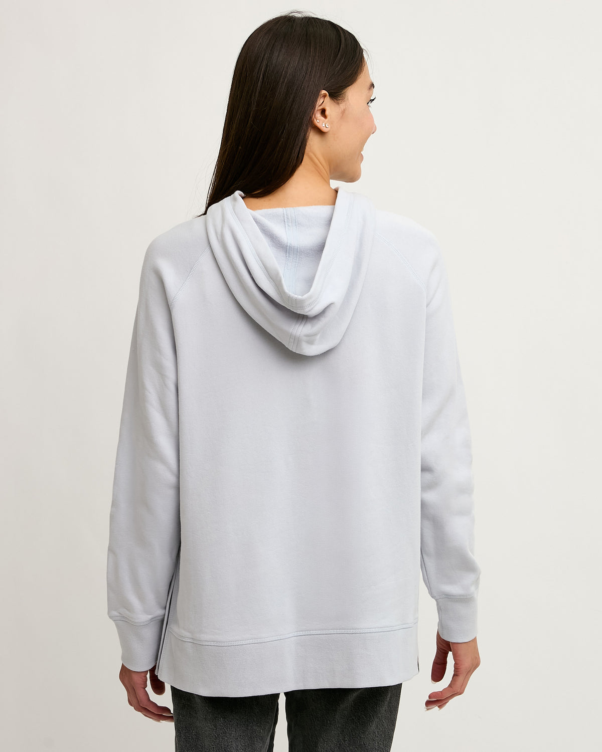 Ladies Tidewashed Snap Hoodie