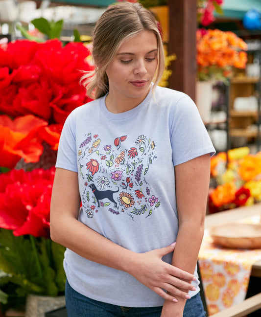 Ladies Petals Tri-blend Shortsleeve Tee