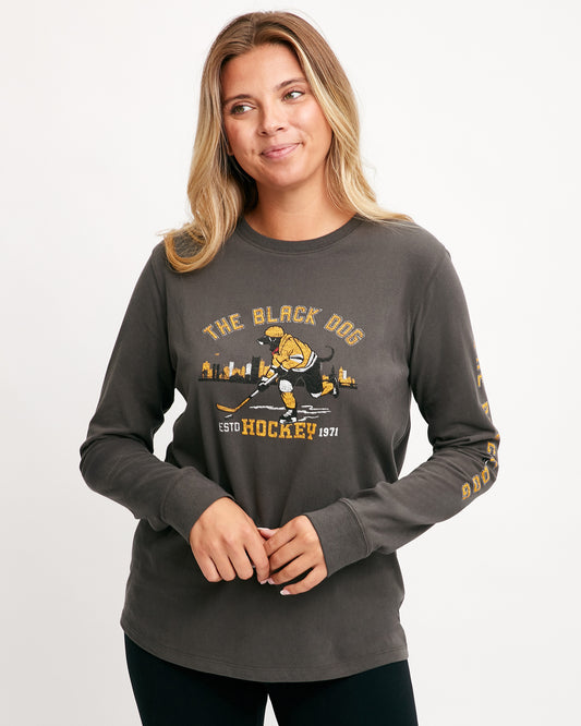 Ladies Longsleeve Black and Gold 2024 Tee