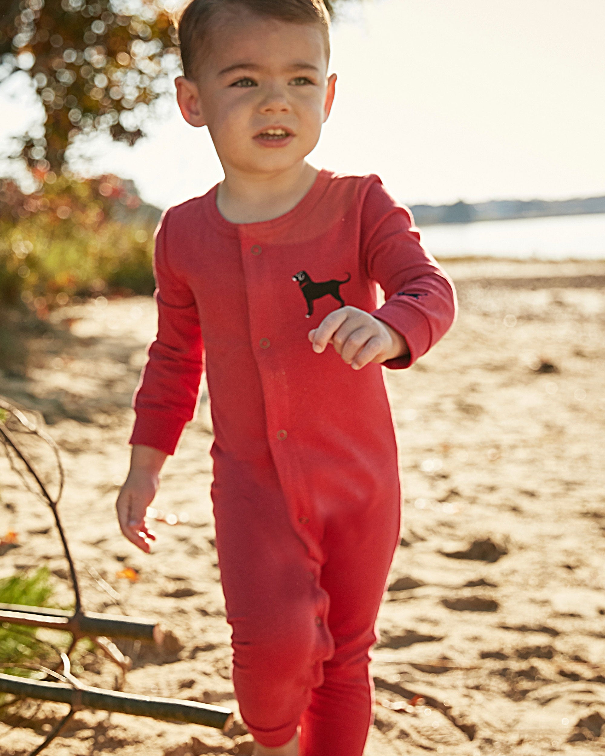 Kids red union suit sale