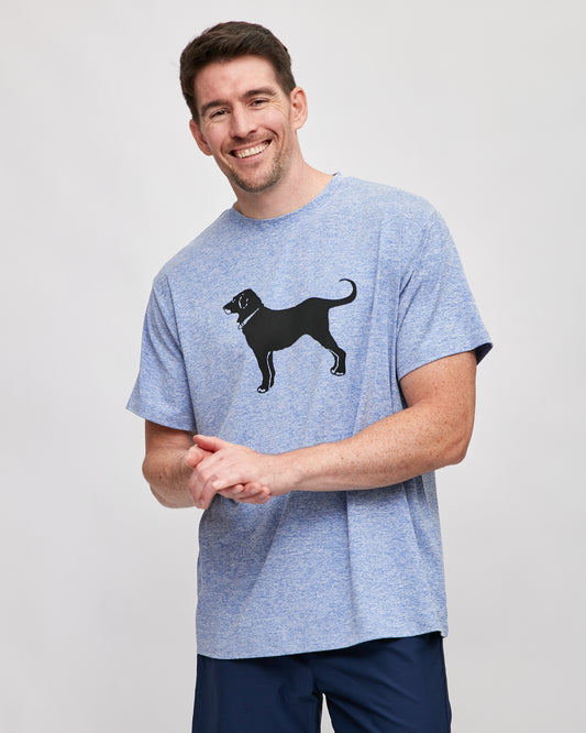 Men's Typewriter Tee Graphic Tshirt (Black) - Dog People Are Cool