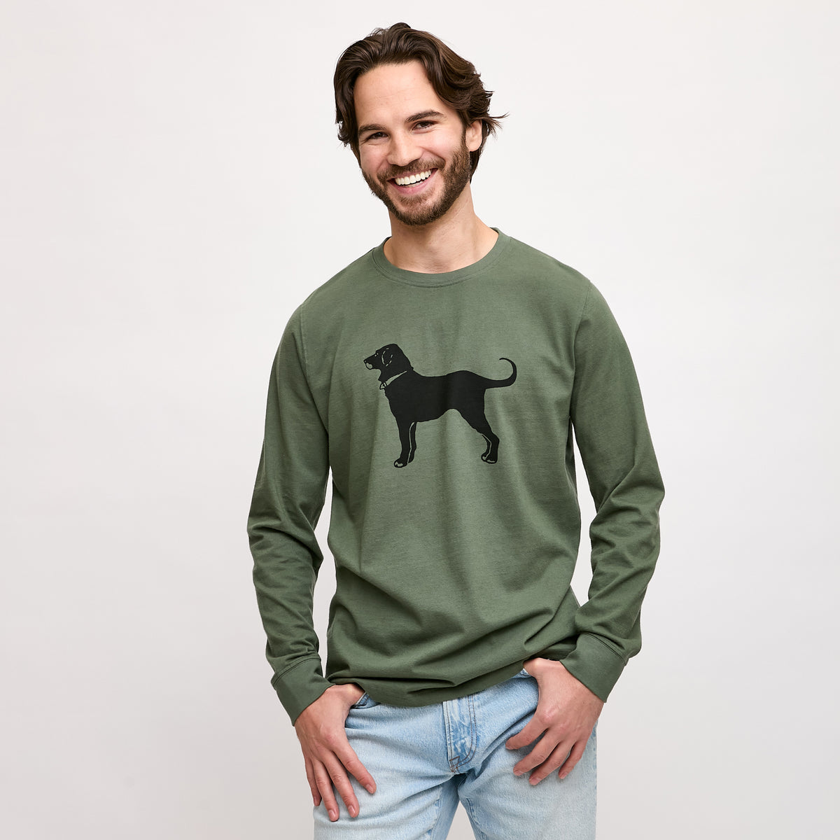 Mens Classic Longsleeve Tee – The Black Dog