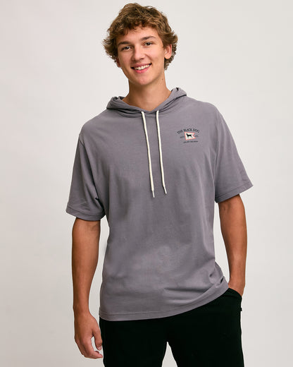 Mens Shortsleeve Hoodie Burgee Cadet