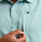 Mens Chambray Print Shortsleeve Shirt