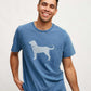 Mens Indigo Dog Classic Shortsleeve Tee