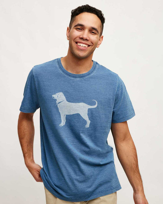 Mens Indigo Dog Classic Shortsleeve Tee