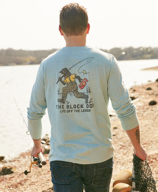 Mens Last Cast Tri-blend Longsleeve Tee