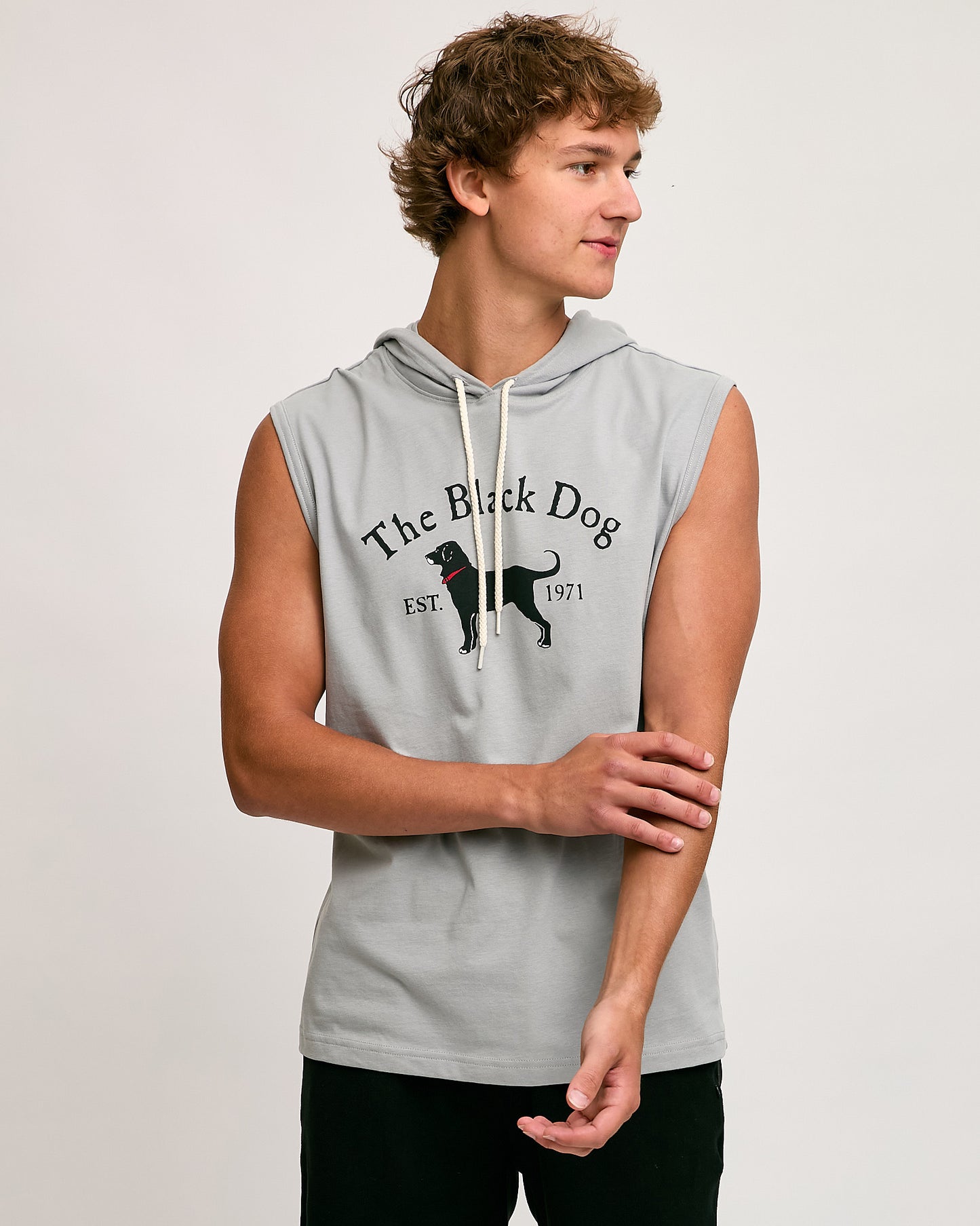 Mens Sleeveless Cadet Hoodie