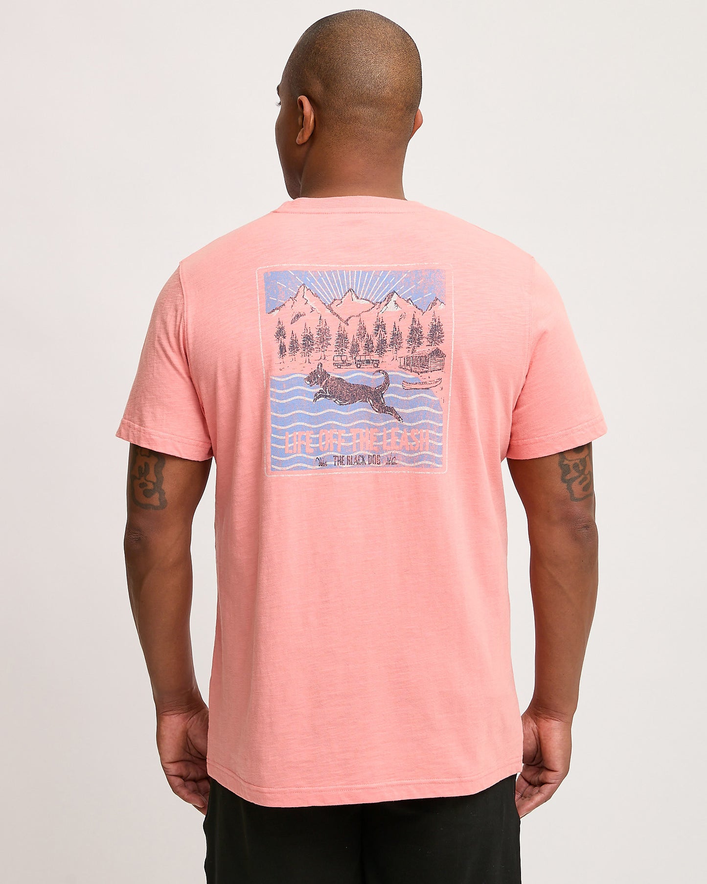 Mens Slub Mountain Camp Shortsleeve Tee