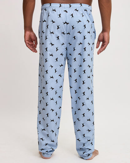 Mens Tossed Dog Woven Pj Pant
