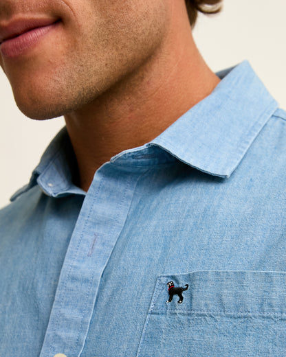 Mens Silver Beach Shirt