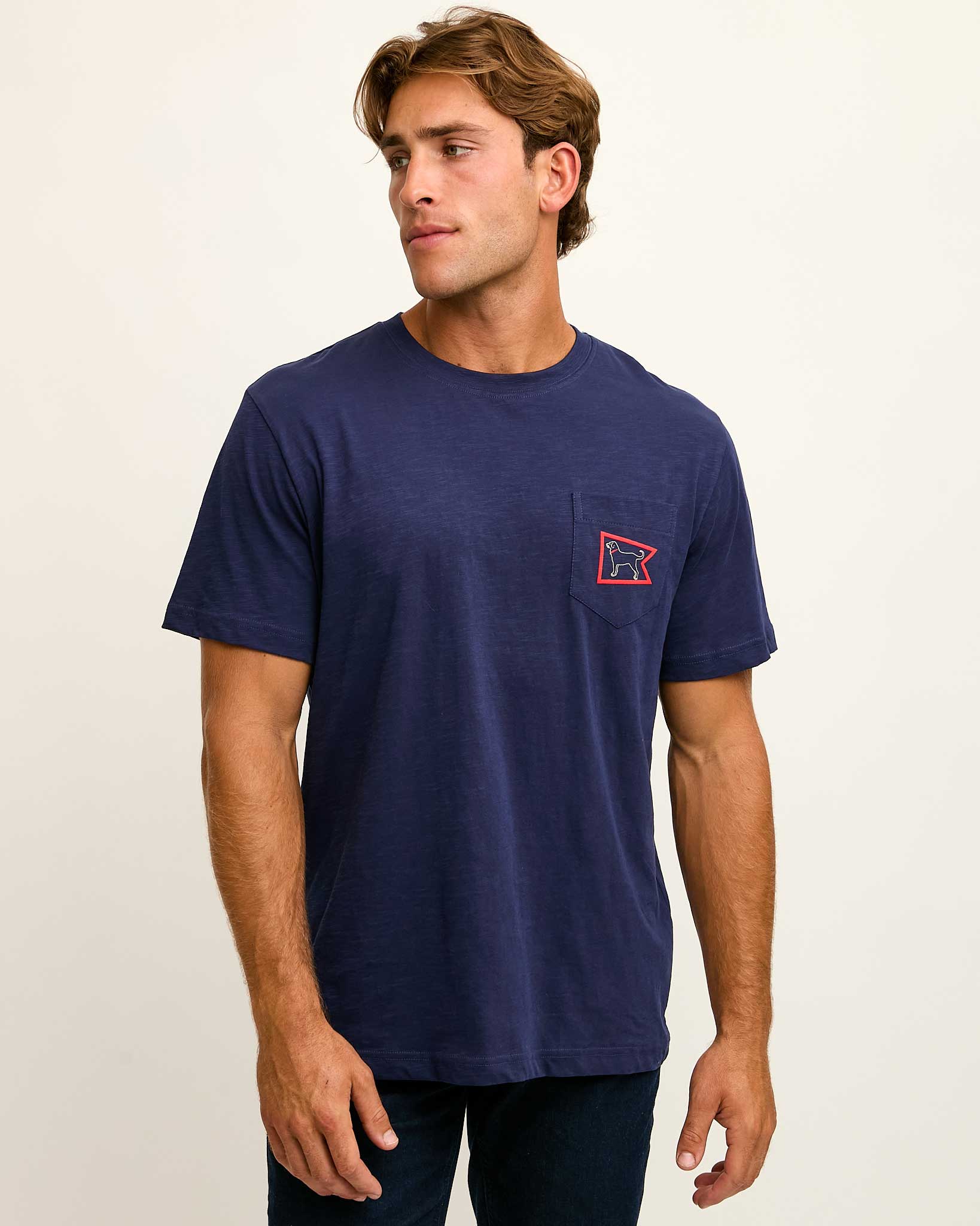 Burgee Shortsleeve Slub Pocket Tee