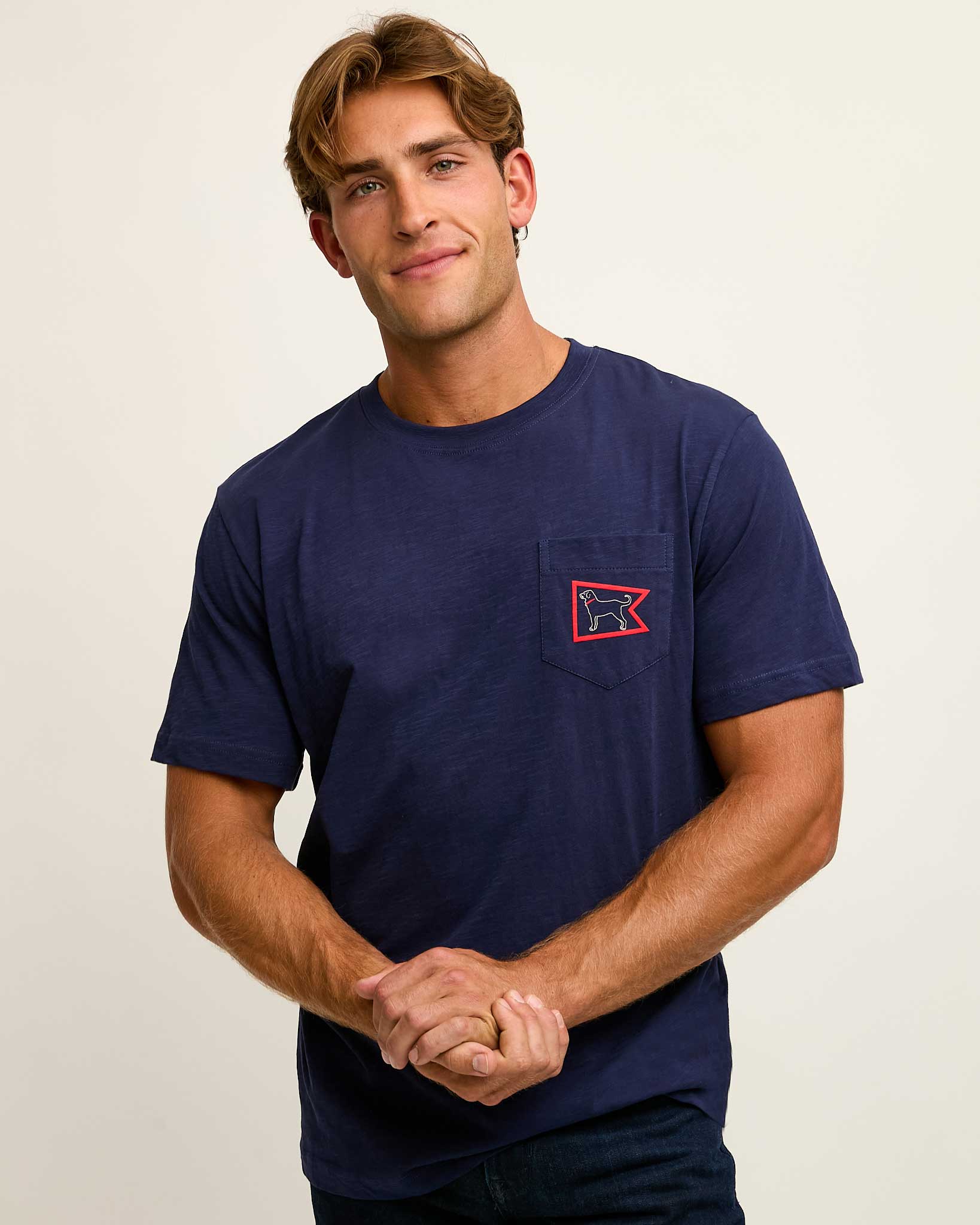 Burgee Shortsleeve Slub Pocket Tee