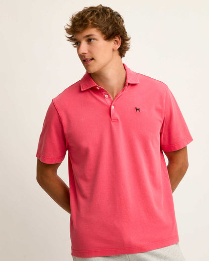 Salt Washed Pique Polo