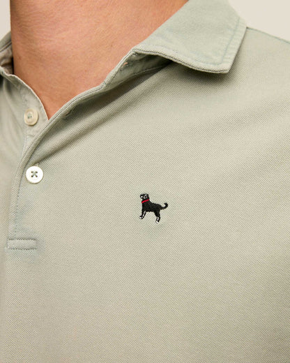 Salt Washed Pique Polo