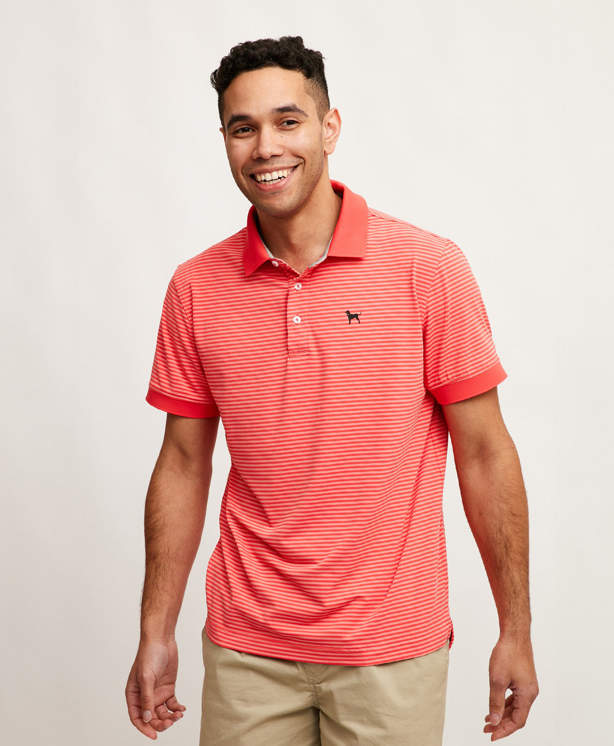 Mens Keel Striped Polo