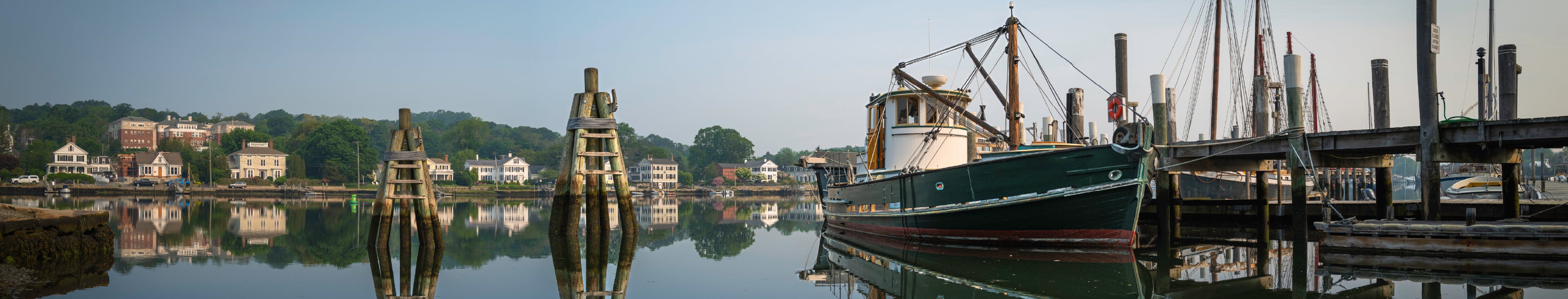 Boats docked