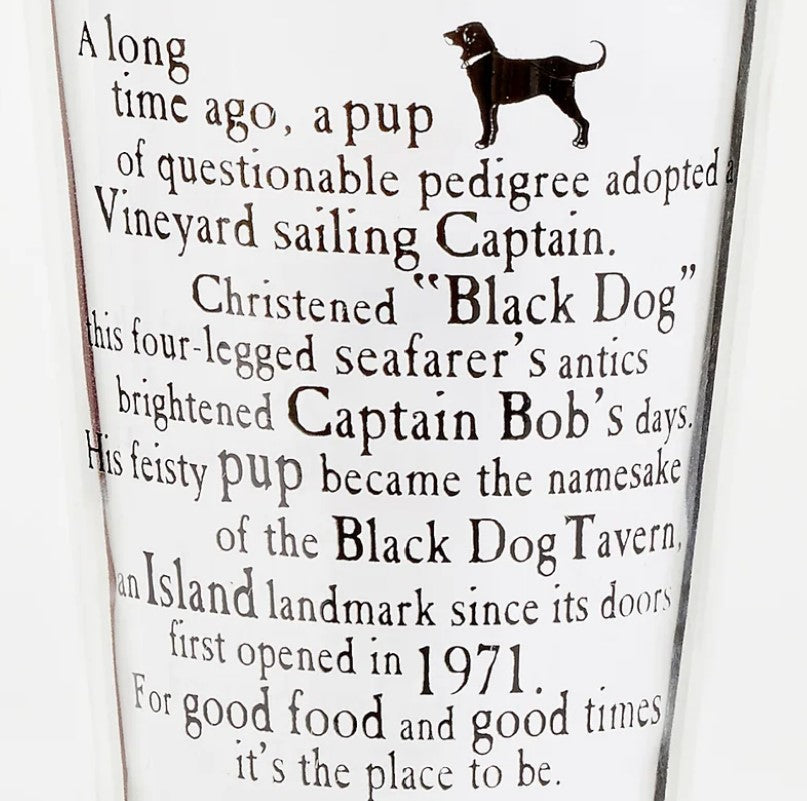 Black Dog Pint Glass 20oz