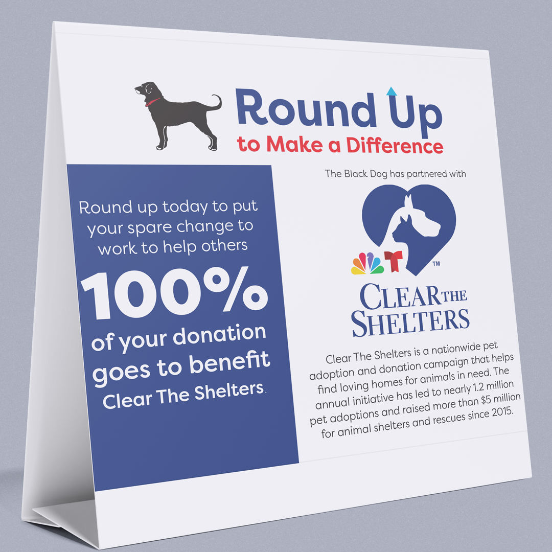 Round Uo Sign The Black Dog x Clear The Shelters