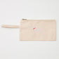 Embroidered Canvas Clutch