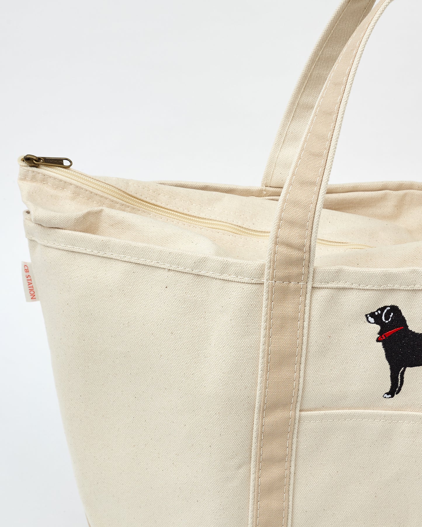 Large Boat Tote With Zipper