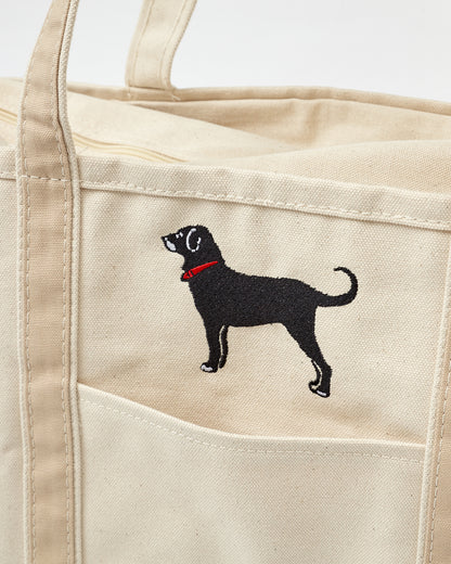 Large Boat Tote With Zipper