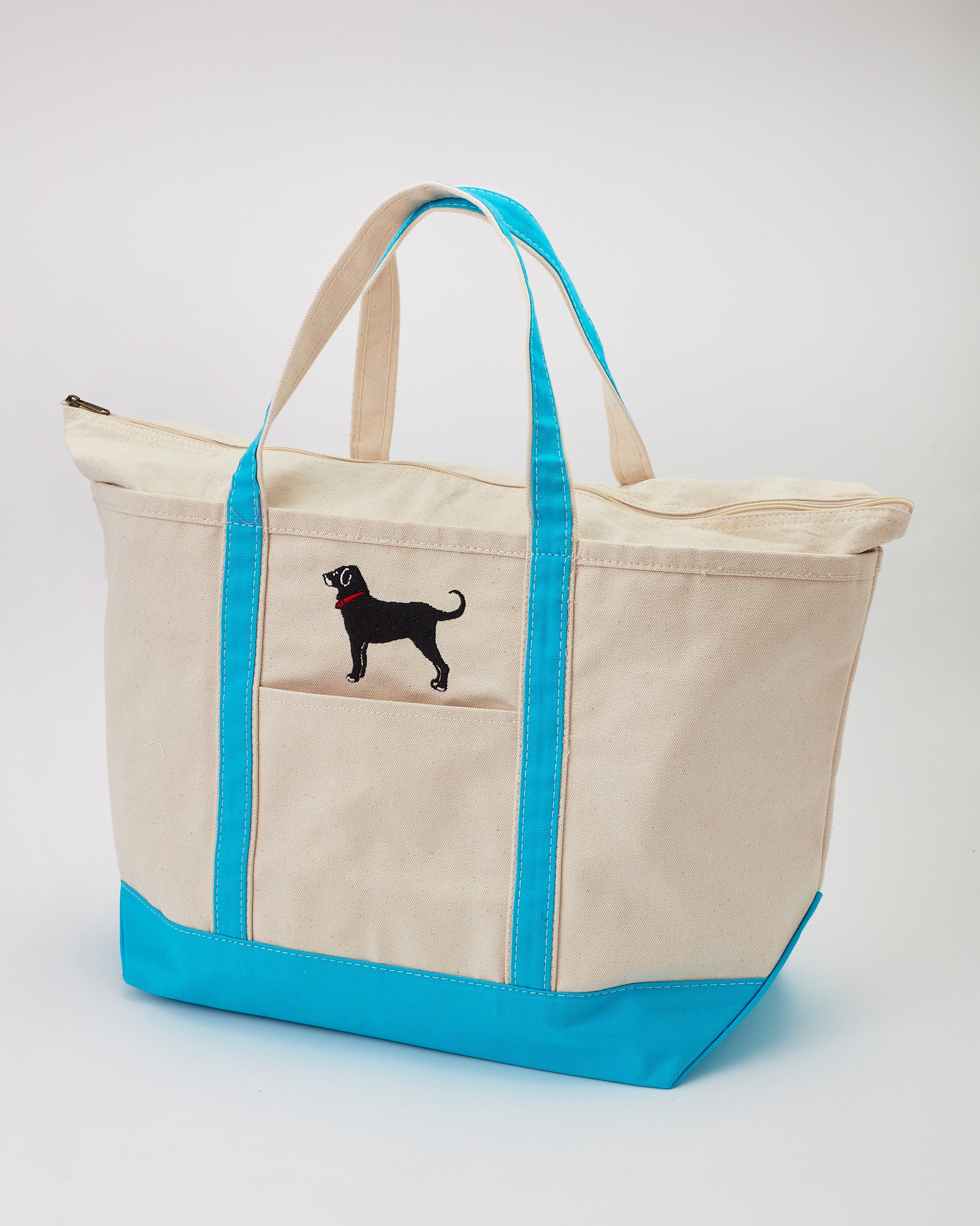 Large Boat Tote With Zipper The Black Dog