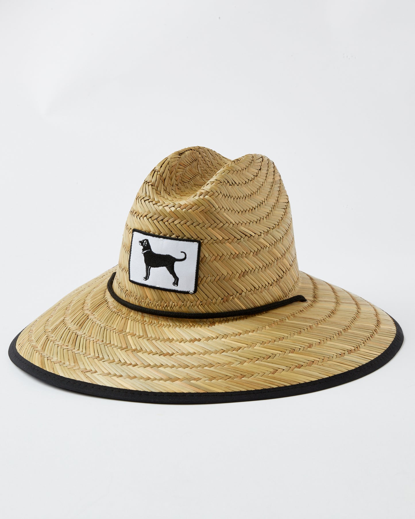 Black Dog Straw Hat