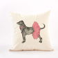 Black Dog Tutu Dog Pillow 12x20