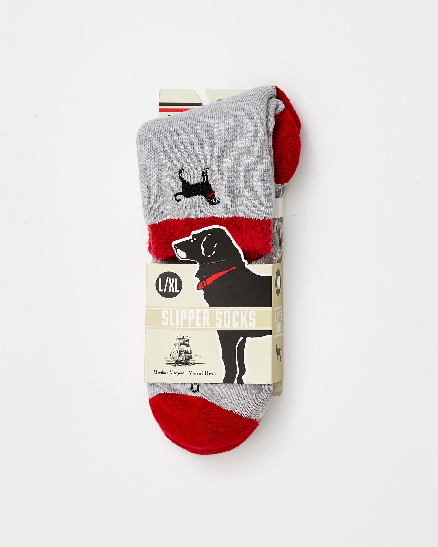 Black Dog Classc Slipper Socks
