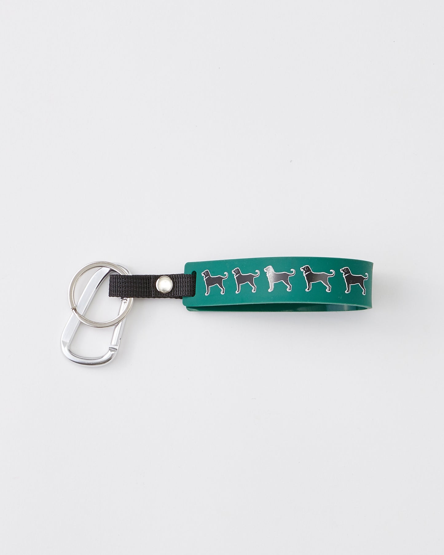 Black Dog Silicone Key Chain