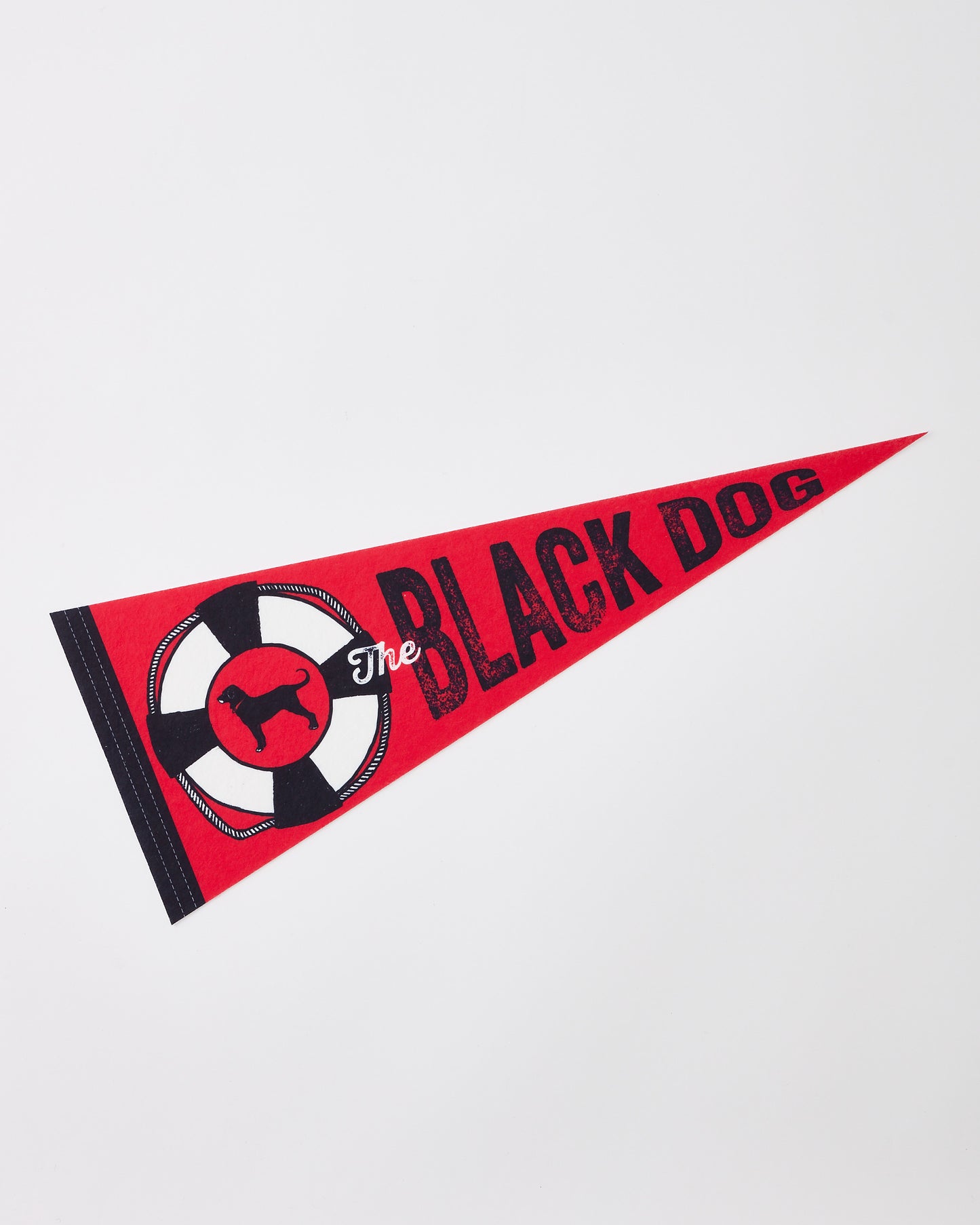 Black Dog Soft Felt Pennant