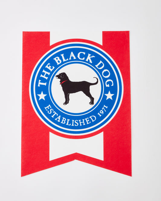 Black Dog Dovetail Hanging Banner