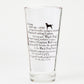 Black Dog Pint Glass 20oz