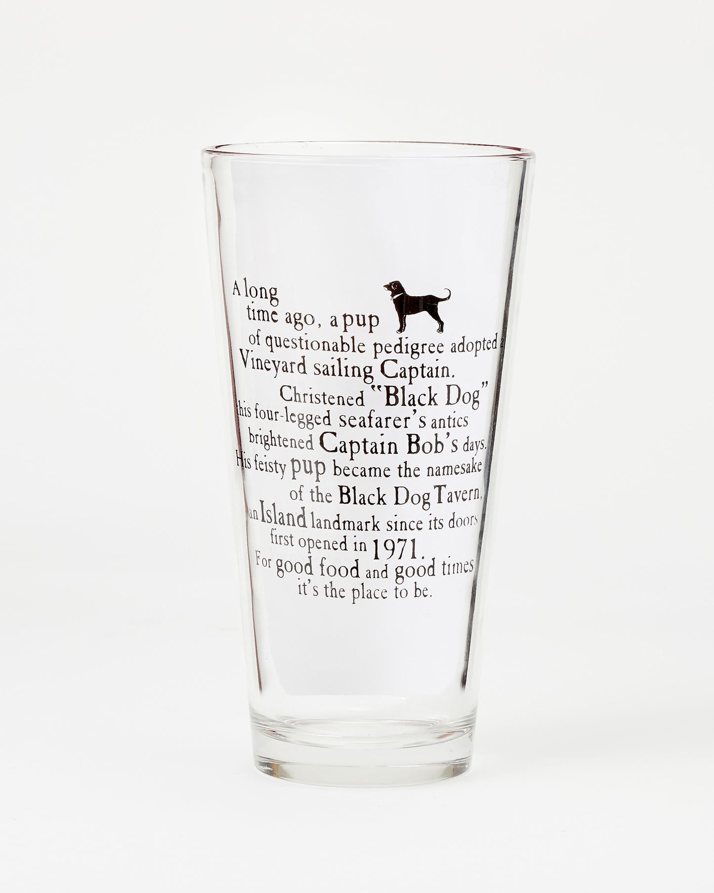 Black Dog Pint Glass 20oz