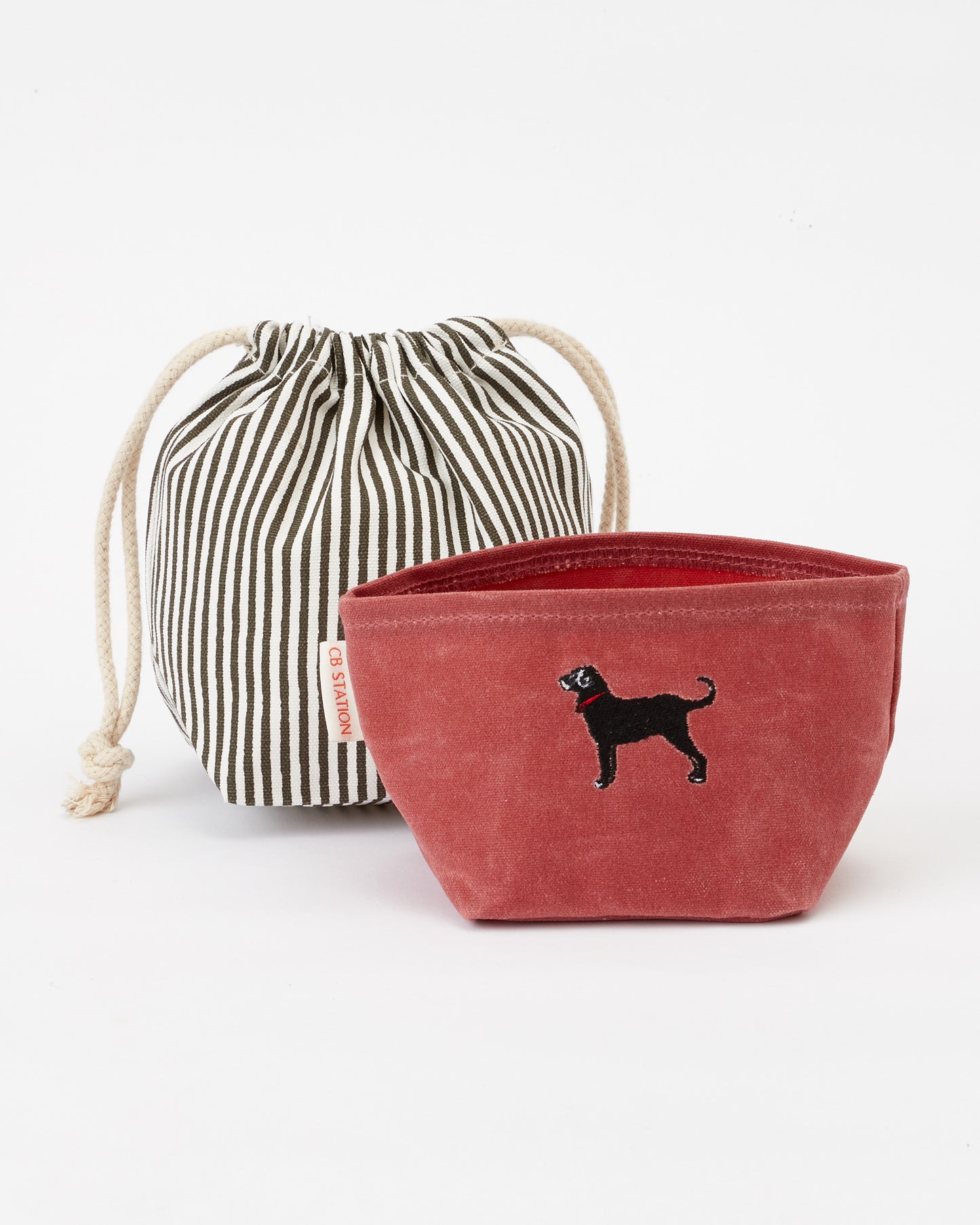 Black Dog Waxed Cotton Small Bin